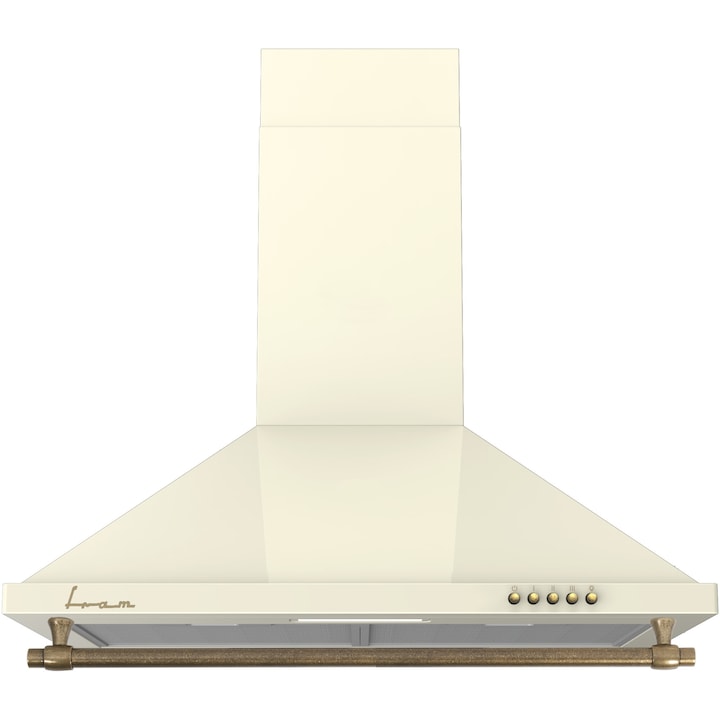 Reducere  RESIGILAT: Hota incorporabila decorativa Fram FCH-S400RBG, Putere de absorbtie 281 m3/h., Lumina LED, 60 cm, Bej