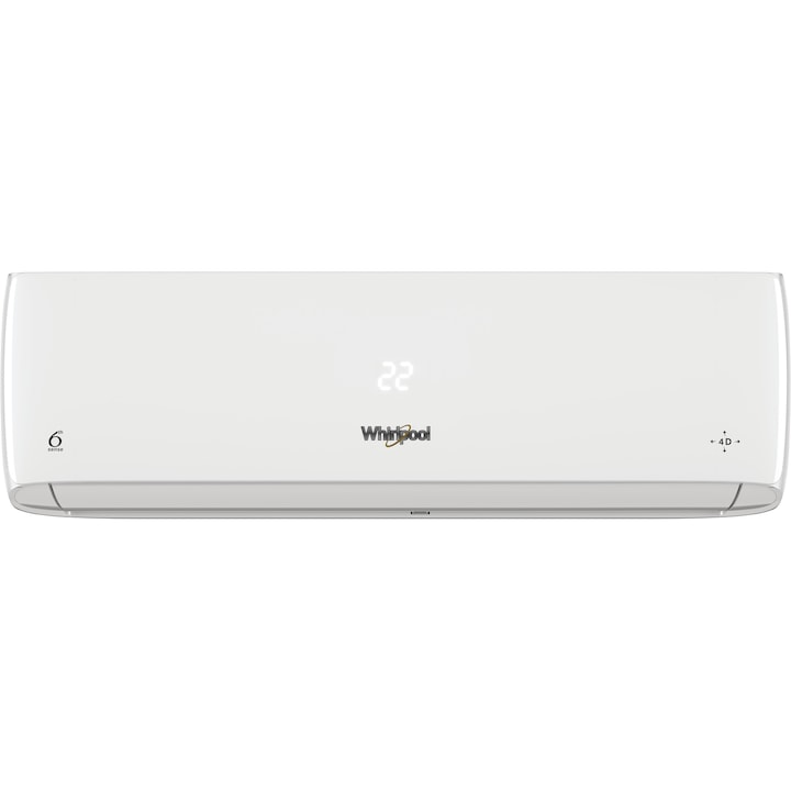 Reducere  RESIGILAT: Aparat de aer conditionat, Whirlpool SPICR 312W, 3.5kW, functie de incalzire, Tehnologie 6th sense, Functie de racire turbo, Clasa energetica A++, Alb