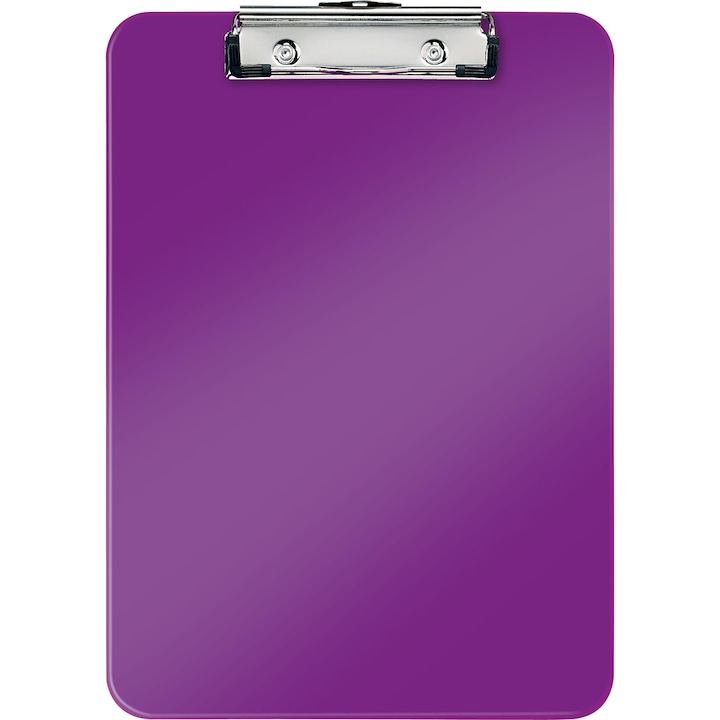 Reducere  RESIGILAT: Clipboard Leitz WOW, simplu, PS, A4, 100 coli, mov