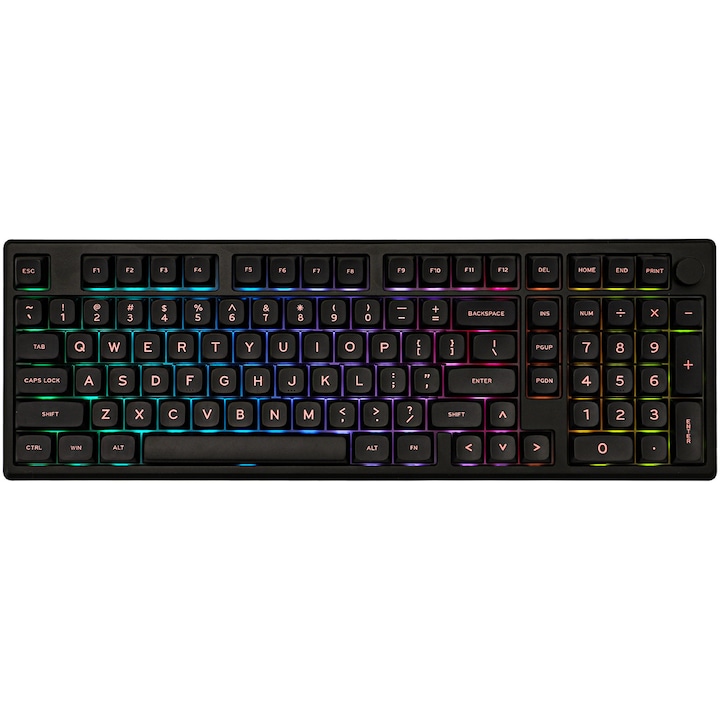 Tastatura Gaming Mecanica Wireless Epomaker Galaxy 100 Black Iluminare Rgb Rsgemag6314291X Galaxy100Black