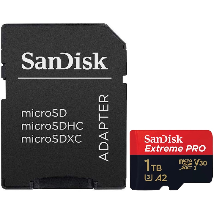 Card De Memorie Sandisk Extreme Pro Microsdxc 1Tb Pana La 200Mb S 140Mb S Read Write Speeds A2 C10 V30 Uhs I U3 Sd Adapter Rsgemag6366136X Sdsqxcd 1T00 Gn6Ma
