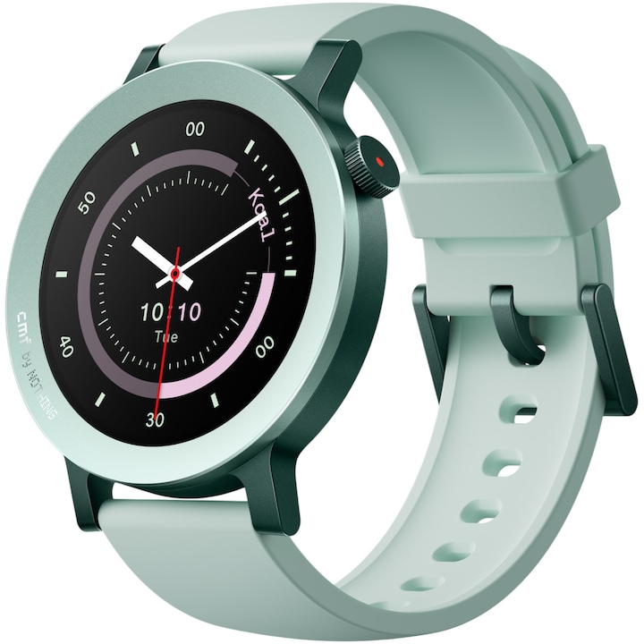 Smartwatch Cmf Watch 3 Pro By Nothing Fitness 131 Sporturi Gps Baterie Max 13 Zile Monitorizare Somn Spo2 Ritm Cardiac Apeluri Notificari Control Camera Light Green Rsgemag6259172X A10700026
