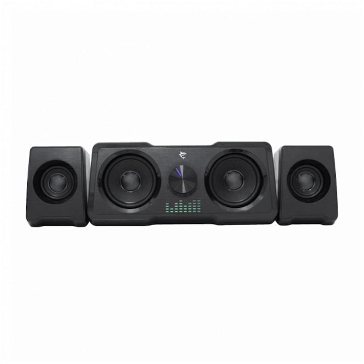 Sistem De Boxe Pc White Shark Mood 2 2 Canale 16W Rms 5W X 2 3W X 2 Iluminare Rainbow Led Alimentare Usb Interfata Audio 3 5 Mm Negru Rsgemag6351213X Psb00223