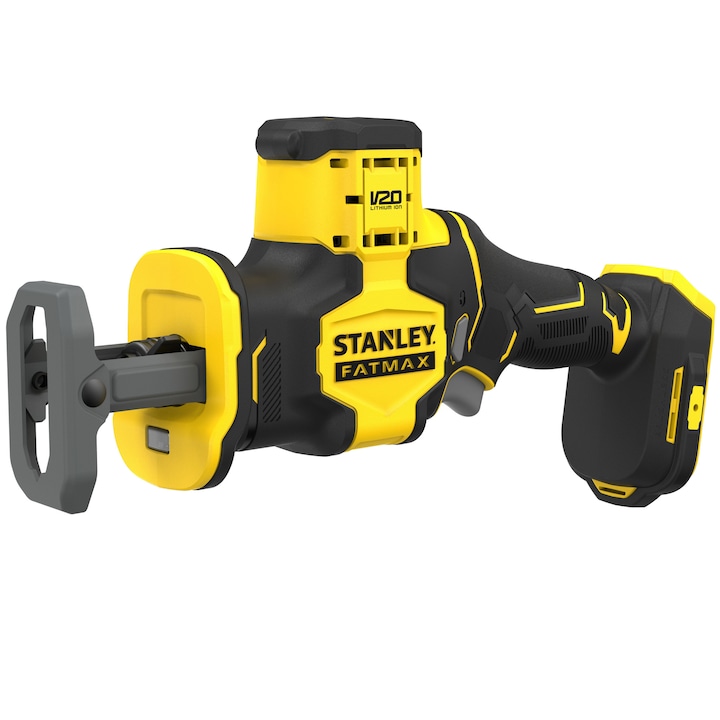 Fierastrau Compact Tip Sabie Pe Acumulator Stanley Fatmax Sfmcs305B 18V V20 Brushless Max 2800 Curse Pe Minut Iluminare Led Viteza Variabila Schimbare Usoara Si Rapida A Panzei Fara Scule Maner Cauciu