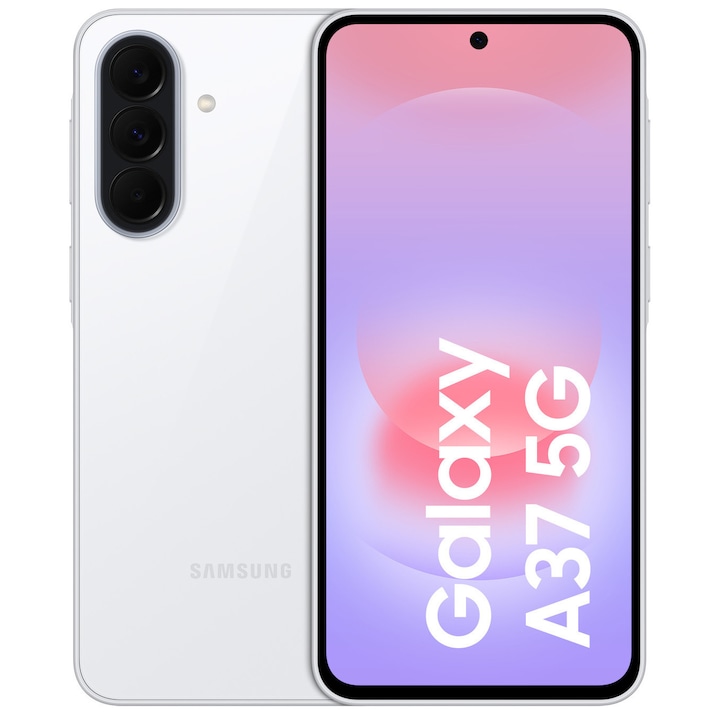 Telefon Mobil Samsung Galaxy A37 Dual Sim 6Gb Ram 128Gb 5G Awesome White Rsgemag6366935X Sm A376Bzwbeue