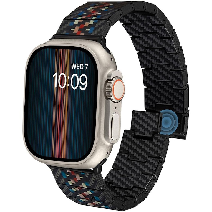 Curea Pitaka Carbon Fiber Pentru Apple Watch Seriile 1 9 Se Ultra Rhapsody Rsgemag5435945X Awb2308
