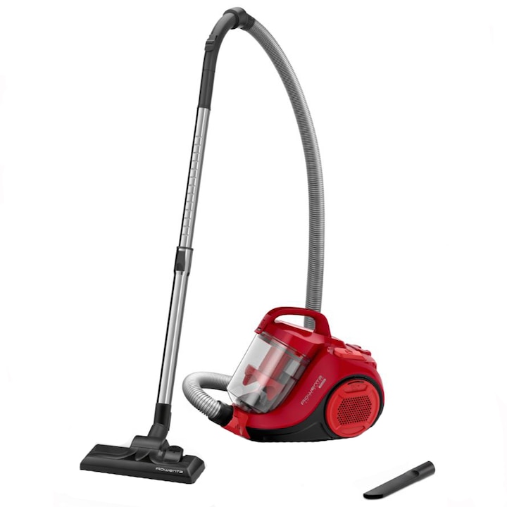 Aspirator Fara Sac Rowenta Swift Power Cyclonic Ro2913Ea 750W 3 Niveluri De Filtrare Acoperire 7 5M Motor Effitech Rosu Rsgemag6279813X Ro2913Ea