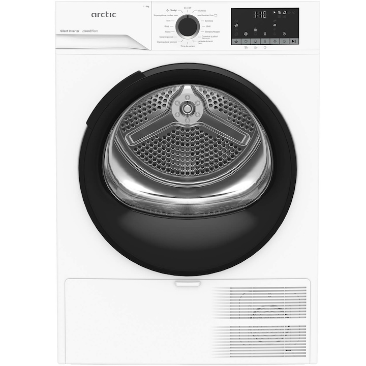Uscator De Rufe Arctic A2T29253W Pompa De Caldura 9 Kg 15 Programe Clasa C Motor Silent Inverter Aqua Surf Alb Rsgemag6372150X A2T29253W