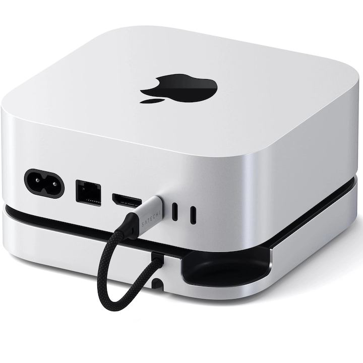 Suport Satechi Si Hub Pentru Mac Mini M4 Cu Slot Ssd Alb Rsgemag6339527X St Gnmmes