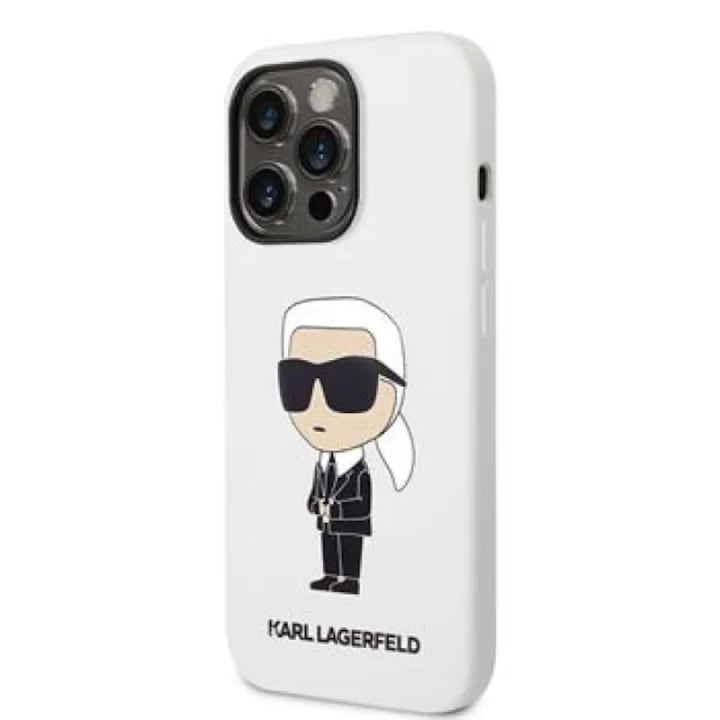 Husa De Protectie Karl Lagerfeld Liquid Silicone Ikonik Nft Pentru Iphone 14 Pro Alb Rsgemag5636068X 3666339086626