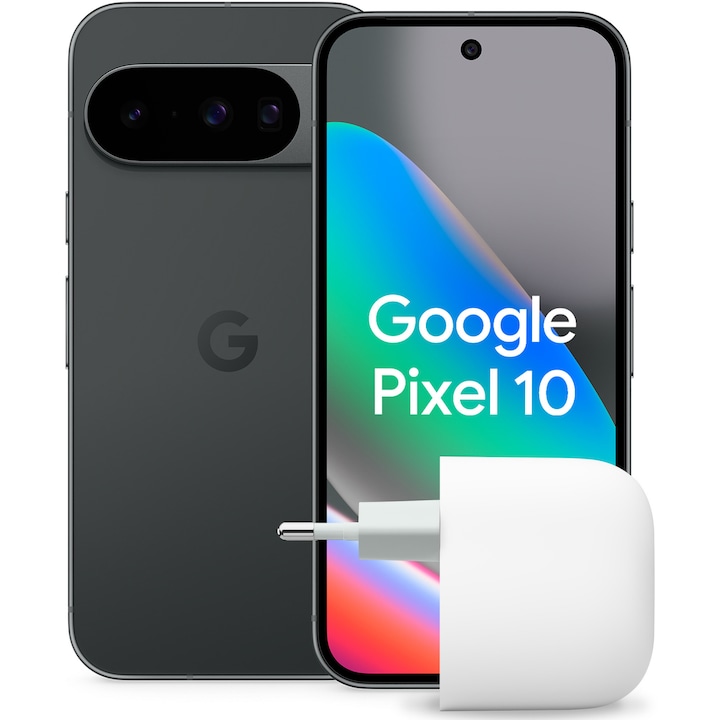 Telefon Mobil Google Pixel 10 256Gb 12Gb Ram 5G Obsidian Incarcator Retea Google 45W Usb C Rsgemag6351098X Bl Ga09883 Gb