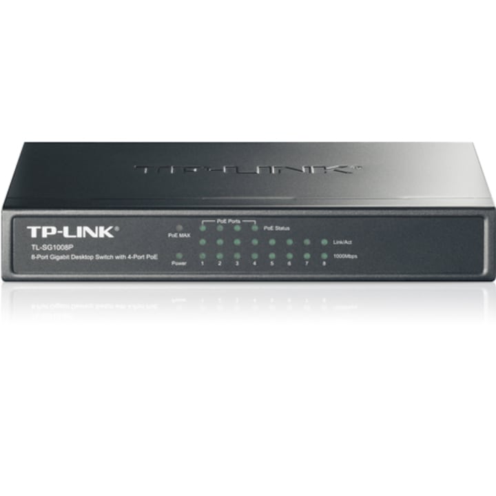 Switch Tp Link Tl Sg1008P 8 X 10 100 1000 Mbps Rsgemag6368542X Tl Sg1008P