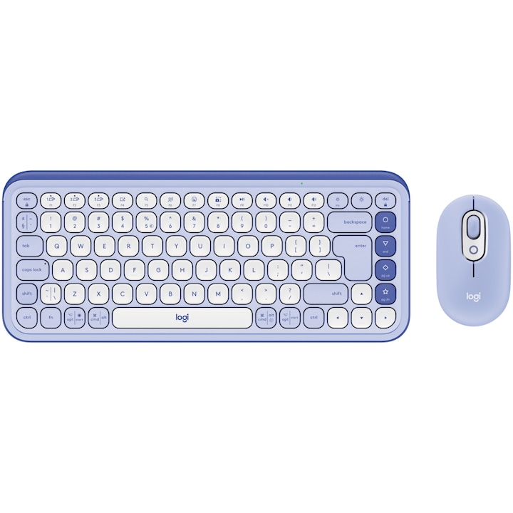 Kit Wireless Tastatura Mouse Logitech Pop Icon Combo Bluetooth Easyswitch Lilac Rsgemag6281950X 920 013078