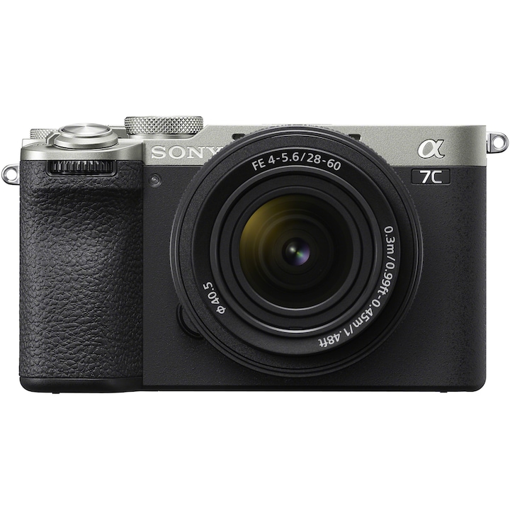 Aparat Foto Mirrorless Sony Alpha A7C Ii 33Mp Full Frame Hibrid 4K Obiectiv 28 60Mm Argintiu Rsgemag6292714X Ilce7Cm2Ls Cec