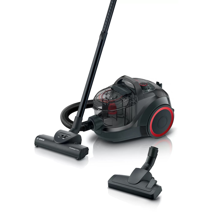 Aspirator Fara Sac Serie 4 Bosch Bgc21Pow1 Tehnologie Power Aircycle Perie Rotativa Turbo 2 Litri 750 W Consum Anual De Energie 26 7 Kwh An Negru Rosu Rsgemag6331137X Bgc21Pow1