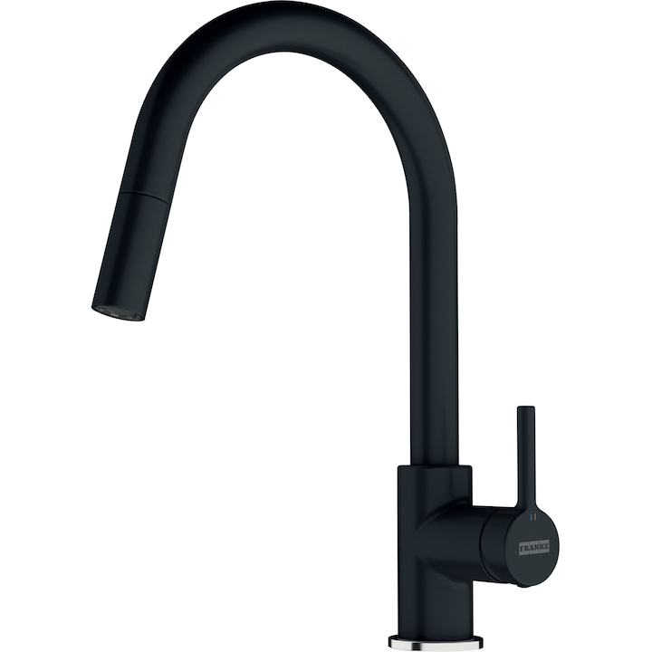 Baterie Franke Lina J Extractibil Rotatie Pipa 150 Grade Racorduri Flexibile Inox Discuri Ceramice Negru Rsgemag5927763X 115 0626 055