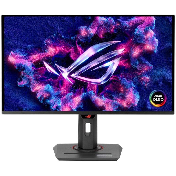 Monitor Gaming Oled Asus Rog Strix Xg27Ucdmg 26 5 4K Uhd 3840X2160 240Hz 0 03Ms Gtg Amd Freesynctm Premium Pro G Sync Compatible Hdr 400 True Black Neo Proximity Sensor Displaywidget Center Usb Type C
