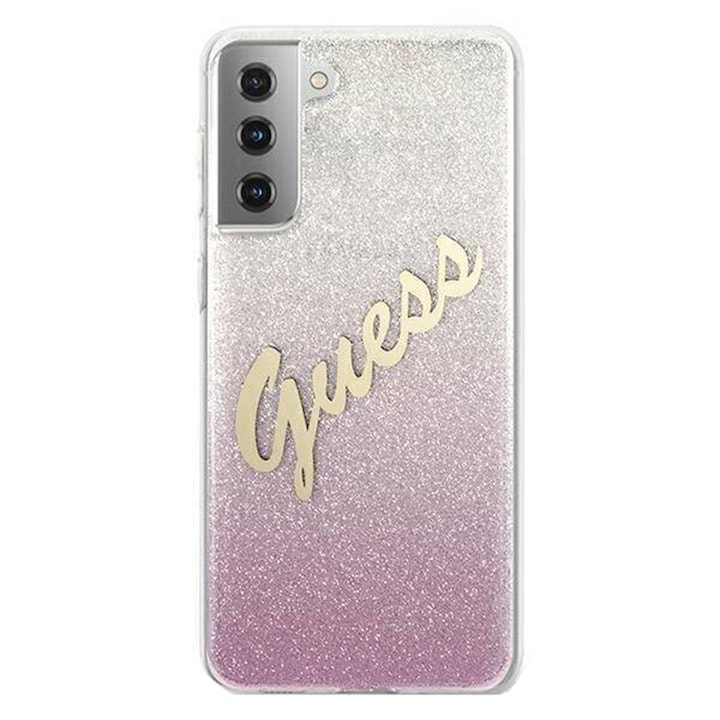 Husa De Protectie Cover Guess Glitter Gradient Pentru Samsung Galaxy S21 Plus Guhcs21Mpcuglspi Pink Rsgemag5303787X 3700740495988