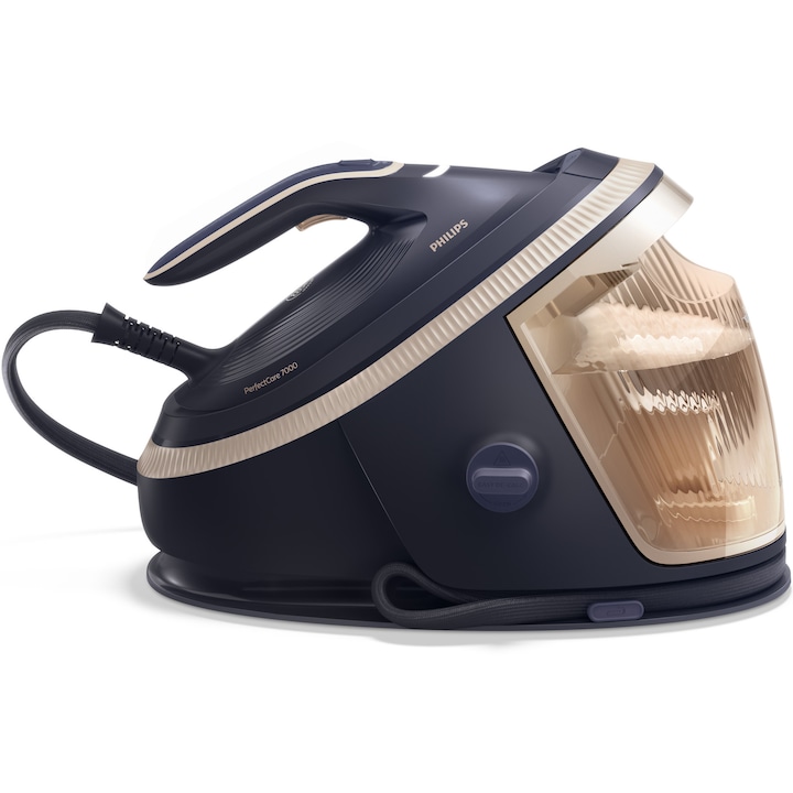 Statie De Calcat Philips Psg7300 20 Seria 7000 170G Min Debit De Abur 650G Jet De Abur Presiune 8 5 Bar Putere 2850W Senzor Inteligent Ce Elibereaza Si Opreste Automat Aburul Rezervor 1 5L Culoare Neg