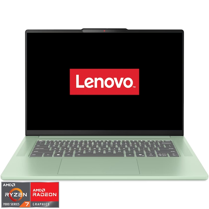 Laptop Lenovo Ideapad Slim 5 15Arp10 Cu Procesor Amd Ryzentm 7 7735Hs Pana La 4 75Ghz 15 3 Wuxga Ips 16Gb Lpddr5X Ram 512Gb Ssd Amd Radeontm 680M Graphics No Os Seafoam Green Rsgemag6376231X 83J3002Cr