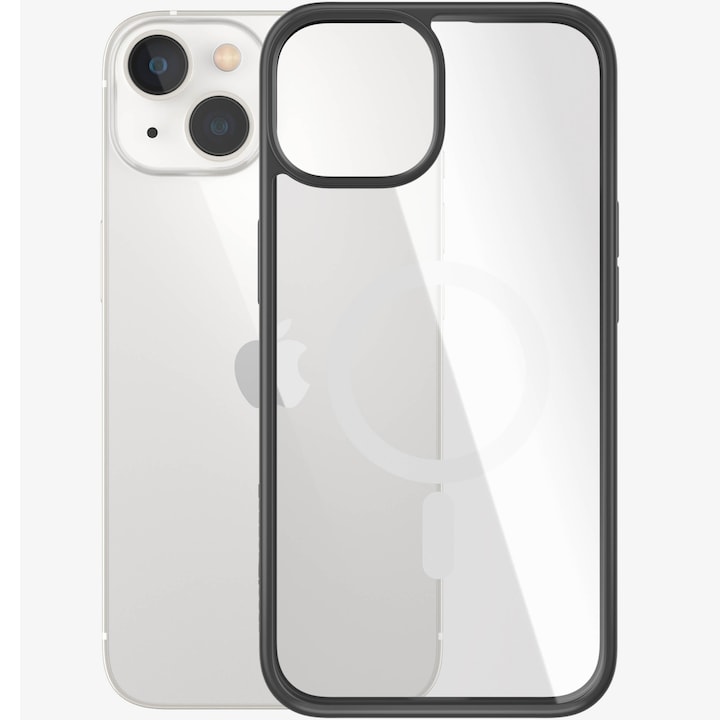 Husa De Protectie Panzerglass Magsafe Pentru Apple Iphone 14 13 Transparenta Rama Neagra Rsgemag5725733X 5711724004131