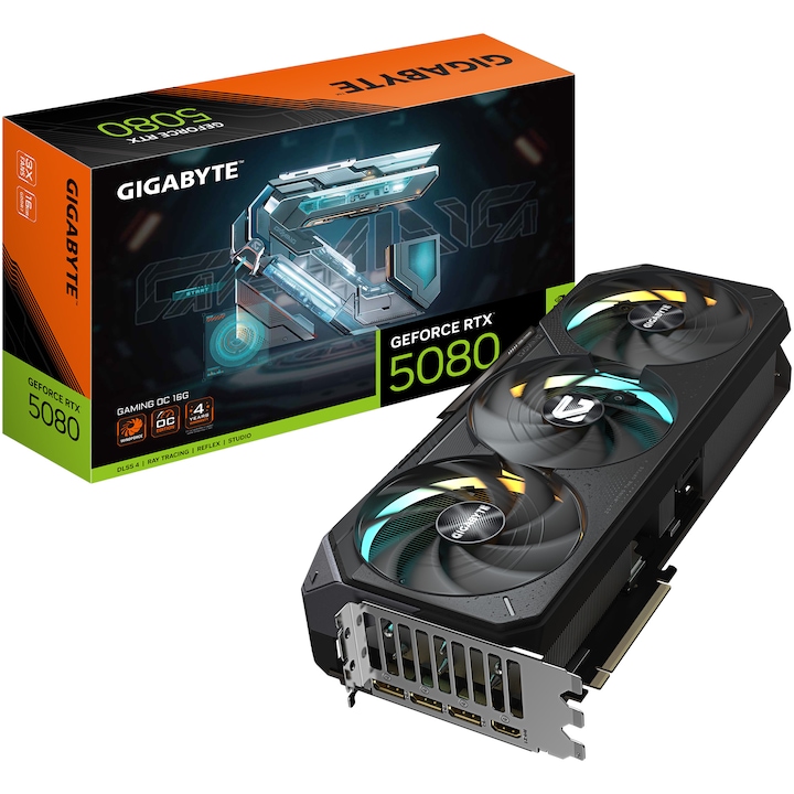 Placa Video Gigabyte Geforce Rtxtm 5080 Gaming Oc 16Gb Gddr7 256 Bit Rsgemag6361952X Gv N5080Gaming Oc 16Gd