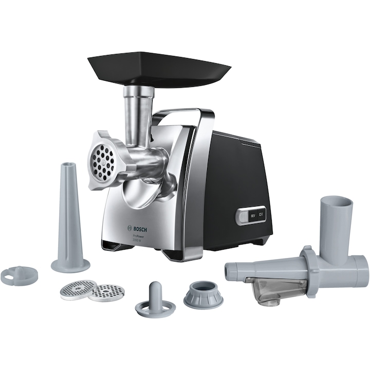 Masina De Tocat Carne Bosch Mfw67450 2000 W 3 5 Kg Min Accesoriu Suc Rosii 3 Site Palnie Carnati Si Kebbe Negru Gri Rsgemag6343653X Mfw67450