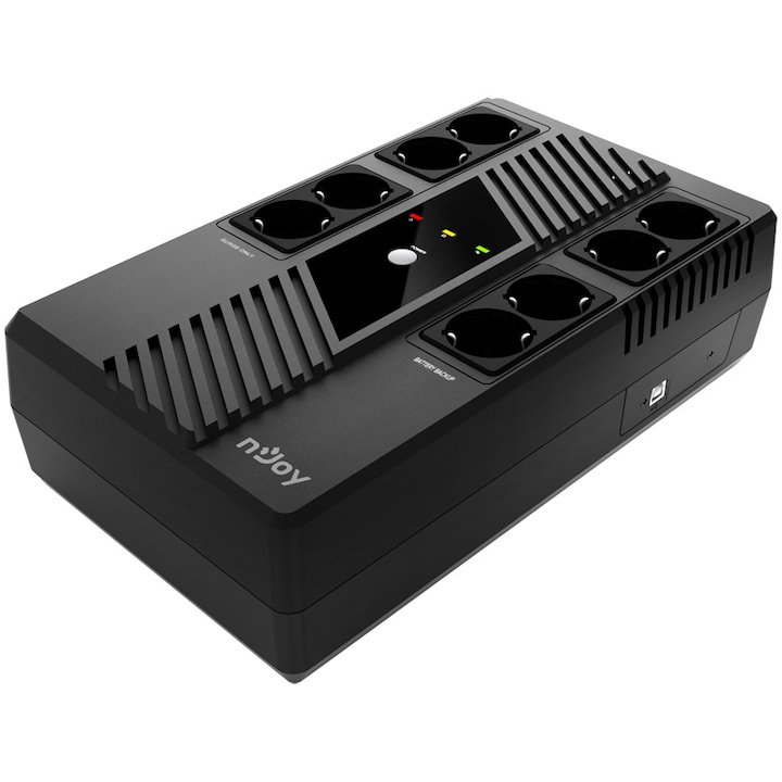 Ups Njoy Token 600 600Va 360W 8 Prize Schuko Cu Protectie Hid Usb Port Management Repornire Automata Avr Rsgemag6329547X Upcsbls660Ttoaz01B