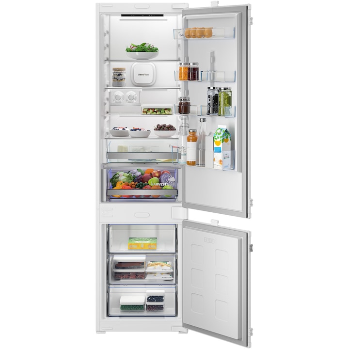 Combina Frigorifica Incorporabila Beko B7Bcna326Hs Volum Net Total 325 L Clasa Energetica C Harvest Fresh Aero Flow Compresor Prosmart Inverter Racire Rapida H 193 5 Cm Alb Rsgemag6381737X B7Bcna326Hs