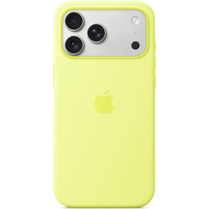 Husa De Protectie Apple Silicone Case Cu Magsafe Pentru Iphone 17 Pro Max Neon Yellow Rsgemag6334996X Mgfm4Zm A