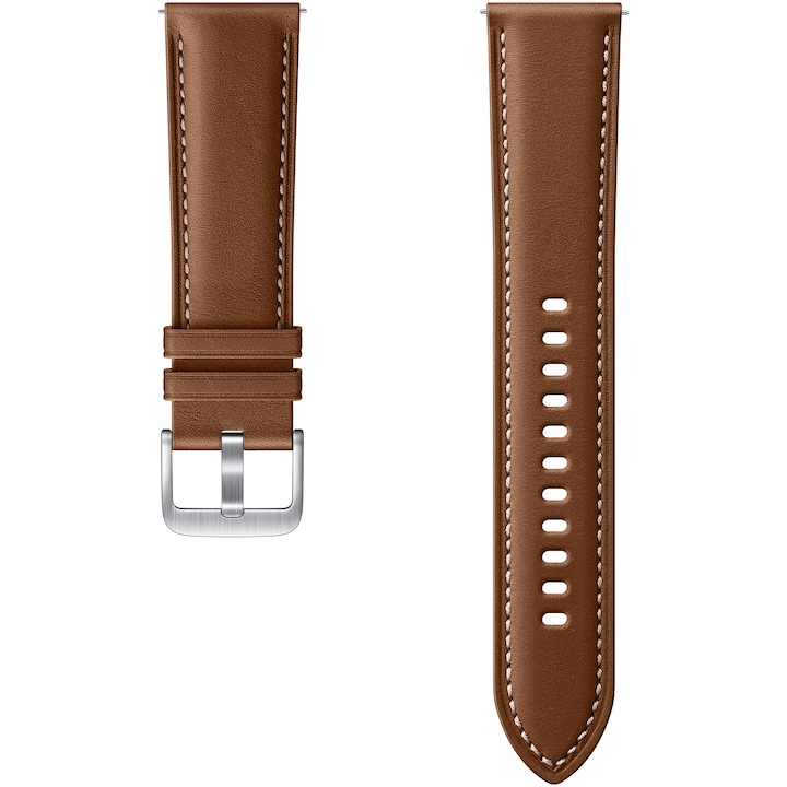 Curea Ceas Smartwatch Samsung Galaxy Watch3 Stitch Leather 22Mm M L Brown Rsgemag5816937X Et Slr84Laegeu