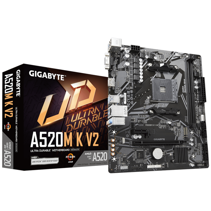 Placa De Baza Gigabyte A520M K V2 Socket Am4 Rsgemag6389176X A520M K V2