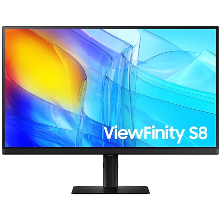 Monitor Led Va Samsung Viewfinity S8 S80D 32 Uhd 3840X2160 60Hz 5Ms Gtg Hdr 10 Eye Care Hub Usb Hdmi Display Port Jack Pivot Negru Rsgemag6274030X Ls32D800Eauxen