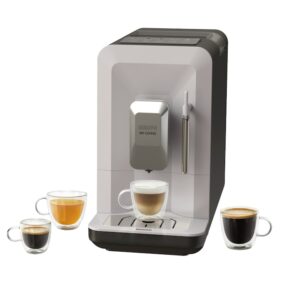 Reducere  Espressor Automat Krups My Coffee Ea201Be0 1690 W 15 Bar Rezervor Apa 1 5 L Rasnita Conica Metalica 5 Trepte De Macinare Compartiment Boabe 160 G 3 Retete De Cafea Duza Pentru Spumare Lapte Gri Rsgema