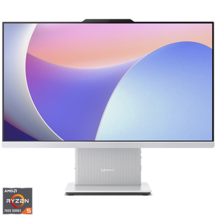 Sistem All In One Lenovo Ideacentre Aio 24Arr9 Cu Procesor Amd Ryzentm 5 7535Hs Pana La 4 55Ghz 23 8 Full Hd Ips 16Gb Ddr5 1Tb Ssd Amd Radeontm 660M Graphics No Os Cloud Grey Rsgemag6328790X F0Hr00Amr