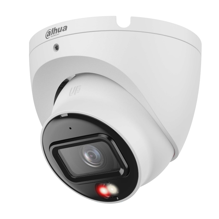Camera De Supraveghere Ip Dahua Entry Eyeball Dh Ipc Hdw1839Tp A Il 0280B S6 Cu Iluminare Duala 8Mp 2 8 3 6 Mm Ir Lumina Alba 30 M Detectie Clasificare Om Vizualizare De Pe Telefon Microfon Poe Onvif