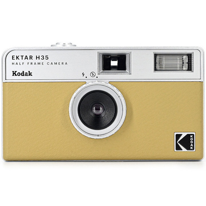 Camera Foto Cu Film Kodak Ektar H35 35Mm Sand Rsgemag6405141X Rk0104