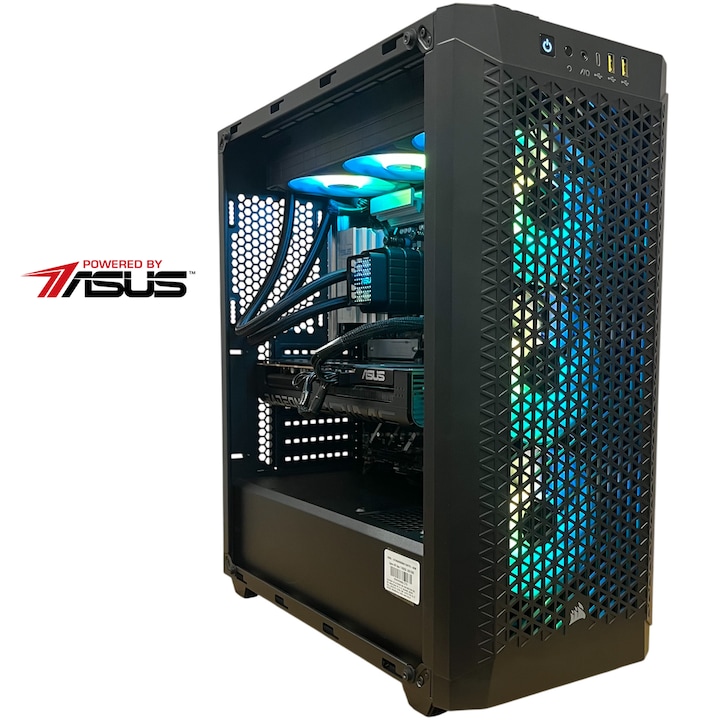 Sistem Desktop Pc Gaming Serioux Powered By Asus Cu Procesor Amd Ryzentm 7 9800X3D Pana La 5 20Ghz 32Gb Ddr5 1Tb Ssd Asus Prime Amd Radeontm Rx 9070 Xt Oc 16Gb Gddr6 No Os Negru Rsgemag6393559X Srx A9