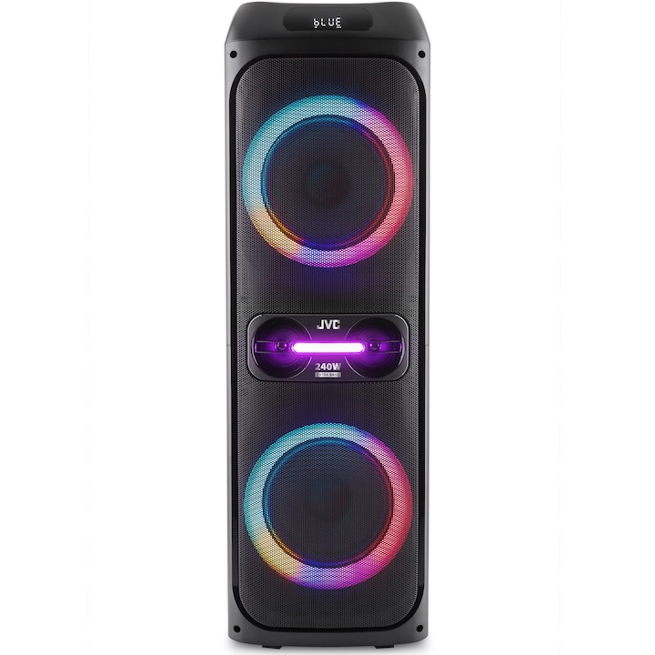 Sistem Audio Portabil Jvc Xs Ep624B Party Speaker Bluetooth V5 0 240W Lumini Multicolore Karaoke Radio Fm Negru Rsgemag6380722X Xs Ep624B