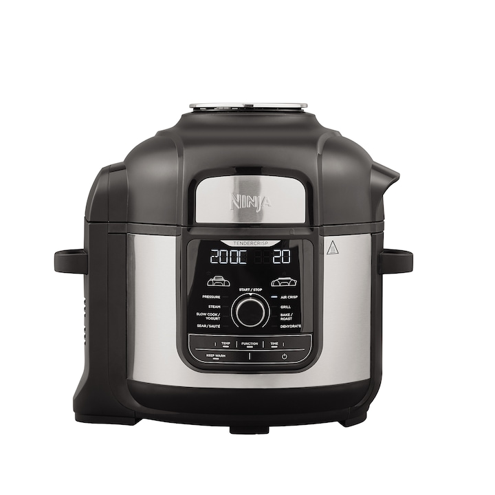 Multicooker Ninja Foodi 9In1 Op500 1760W 7 5L Oala Cu Invelis Ceramic 9 Functii Airfryer Slow Cook Functie Iaurt Si Deshidratare Functie Gatire Sub Presiune Tehnologie Tendercrisp Display Digital Grat