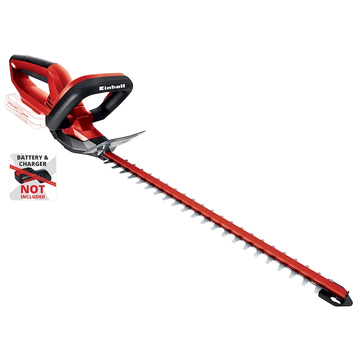 Foarfeca Electrica Pe Acumulator Pentru Tuns Gard Viu Einhell Power X Change Ge Ch 1846 Li Lungime Lama 52 Cm Lungime Taiere 46 Cm 2200 Curse Min Nu Contine Acumulator Si Incarcator In Setul De Livrar