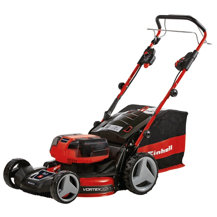 Masina De Tuns Gazon Iarba Pe Acumulator Einhell Professional Gp Cm 36 47 S Hw Li Kit Power X Change 36 V Latime Taiere 47 Cm Sac Colector 75 L Autopropulsata Motor Fara Perii Include 4 Acumulatori 18