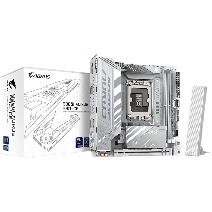 Placa De Baza Gigabyte B860I Aorus Pro Ice Socket Lga1851 Rsgemag6280041X B860I Aorus Pro Ice