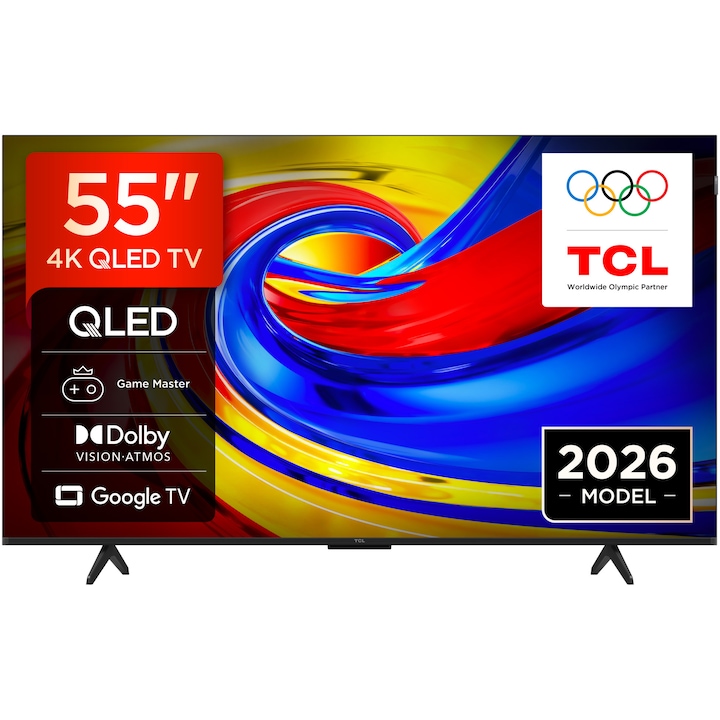 Televizor Tcl Qled 55P7L 139 Cm Smart Google Tv 4K Ultra Hd Clasa F Model 2026 Rsgemag6349598X 55P7L