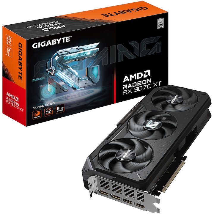 Placa Video Gigabyte Radeontm Rx 9070 Xt Gaming Oc 16Gb Gddr6 256 Bit Rsgemag6370178X Gv R9070Xtgaming Oc 16Gd