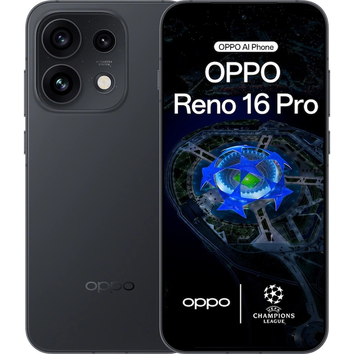 Telefon Mobil Oppo Reno16 Pro Dual Sim 12Gb Ram 512Gb 5G Starlight Black Rsgemag6347695X Cph2863Sb