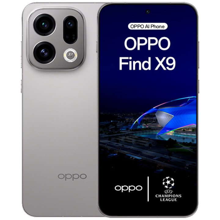Telefon Mobil Oppo Find X9 Dual Sim 12Gb Ram 512Gb 5G Titanium Grey Rsgemag6367361X Cph2797Tg