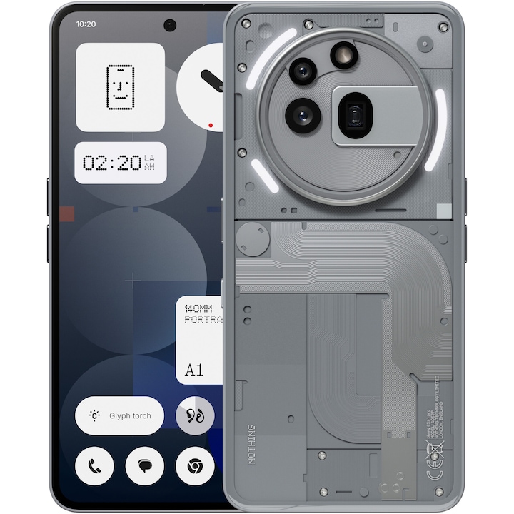 Telefon Mobil Nothing Phone 3A Pro 256Gb 12Gb Ram 5G Grey Rsgemag6348062X A10400167