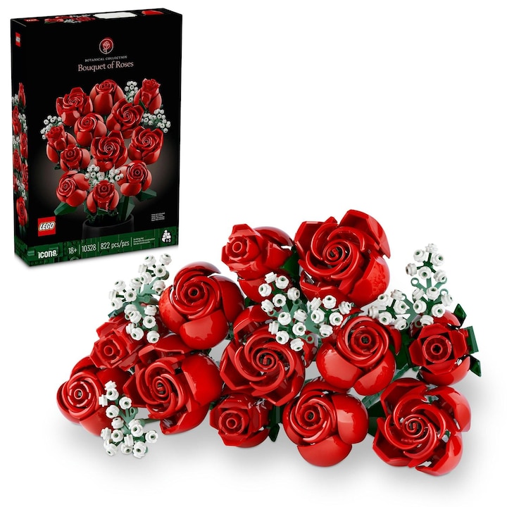 Legor Icons Creator Expert Buchet De Trandafiri 10328 822 Piese Rsgemag6390700X 5702017583488
