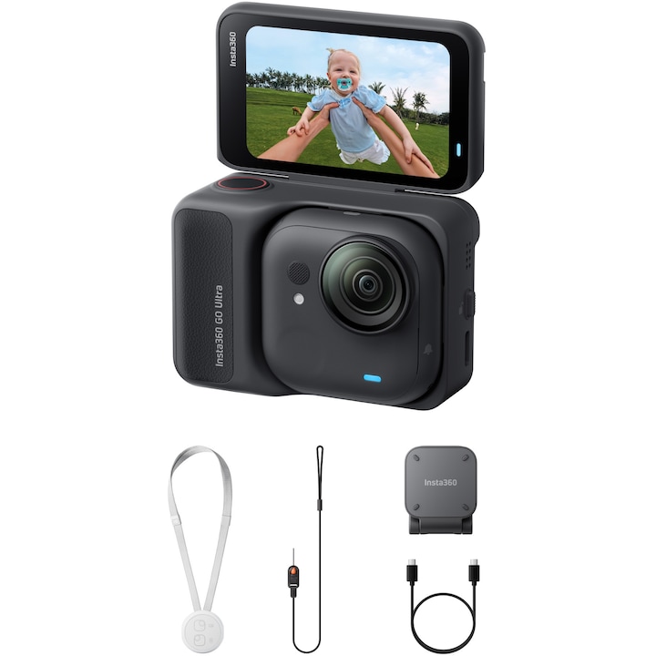 Reducere Camera Video Sport Insta360 Go Ultra 4K60Fps Standard Bundle Midnight Black Rsgemag6236605X Cinsabea201 Reducere Camera Video Sport Insta360 Go Ultra 4K60Fps Standard Bundle Midnight Black Rsgemag6236605X Cinsabea201